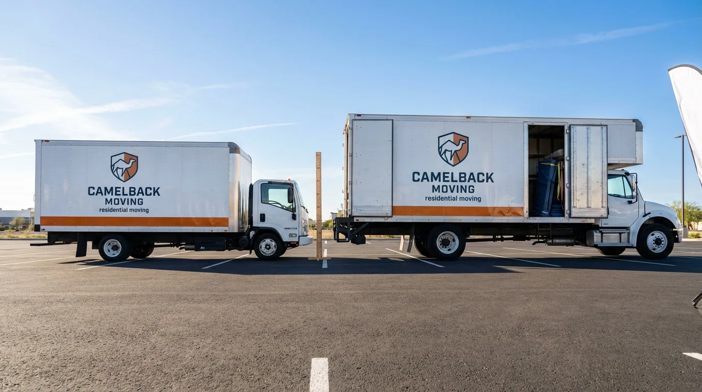 Moving truck size capacity guide in Farmersville